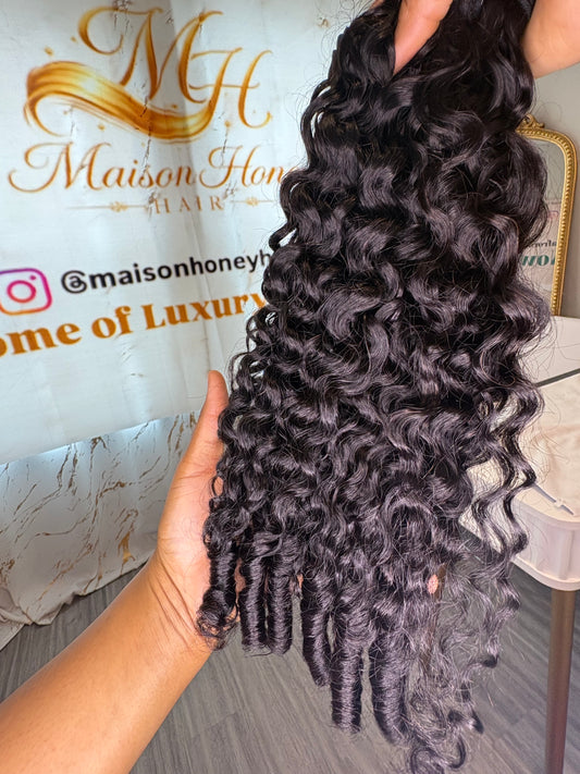 Empress of Burma Collection - Raw Burmese Lush Curly Hair. 14",16",18"